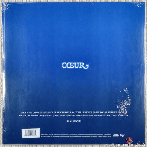 Clara Luciani ‎– Cœur vinyl record back cover