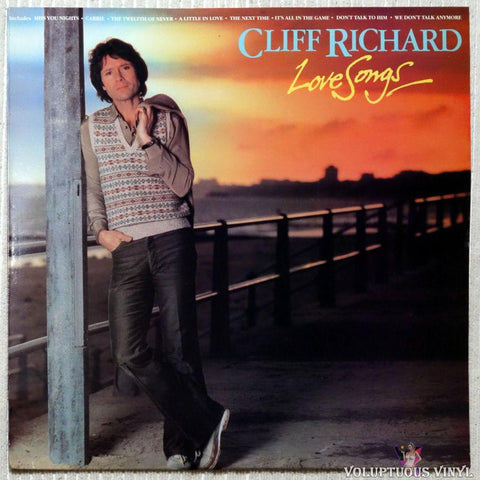 Cliff Richard ‎– Love Songs vinyl record front cover