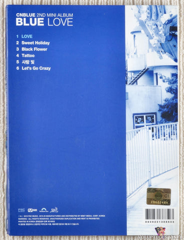 CNBLUE – Blue Love CD back cover