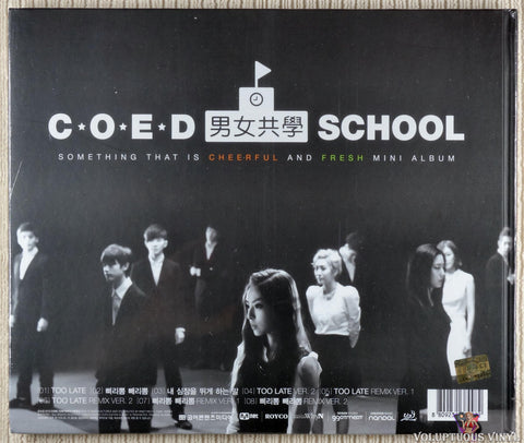 Coed School ‎– Something That Is Cheerful And Fresh CD back cover