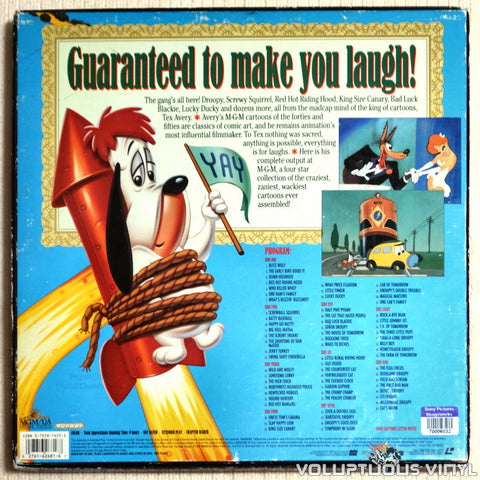 Compleat Tex Avery - LaserDisc - Back Cover