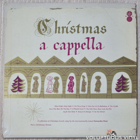 The Concordia Choir ‎– Christmas A Cappella vinyl record front cover