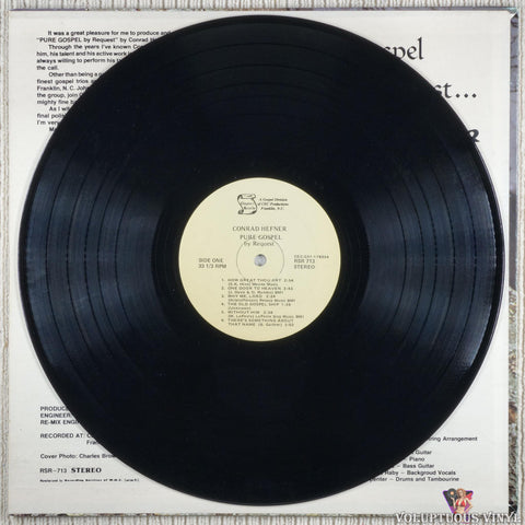 Conrad Hefner – Pure Gospel By Request vinyl record