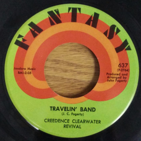 Creedence Clearwater Revival – Travelin' Band / Who'll Stop The Rain (1970) 7" Single