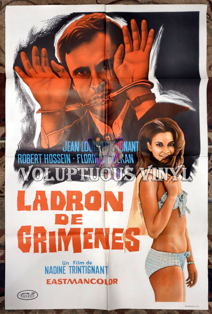 Crime Thief [Ladron de grimenes] (1969) - Argentinean 1-Sheet - Florinda Bolkan Bikini