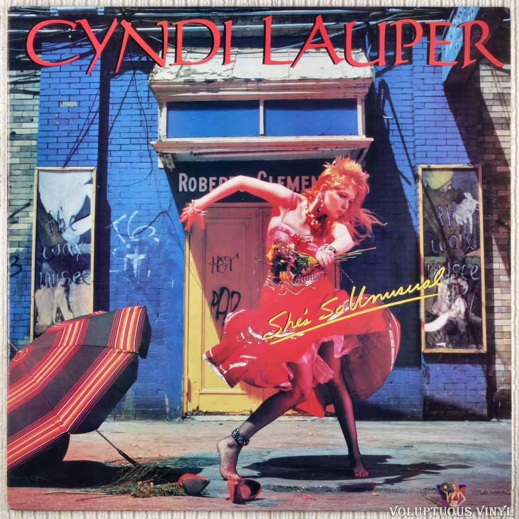 Cyndi Lauper – She's So Unusual vinyl record front cover