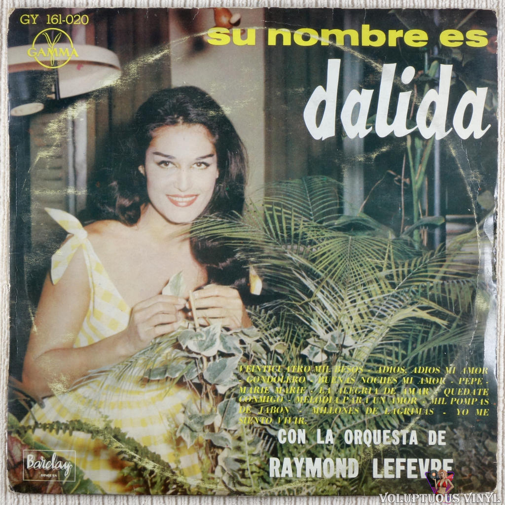 Dalida Con La Orquesta De Raymond Lefevre – Su Nombre Es Dalida vinyl record front cover