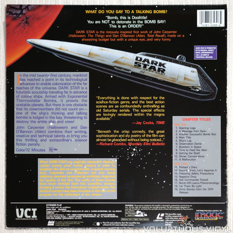 Dark Star - Laserdisc - Back Cover
