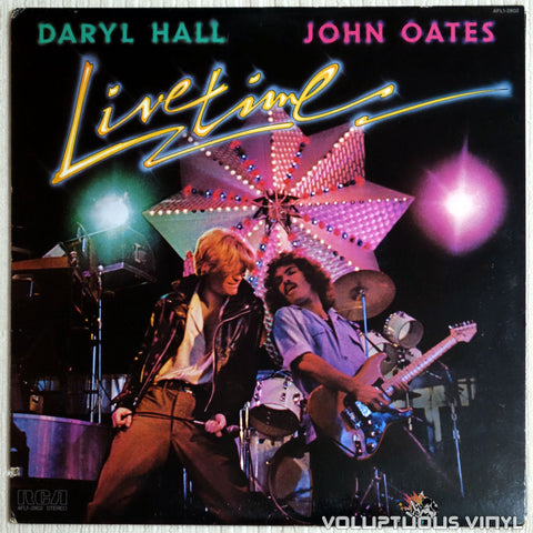 Daryl Hall & John Oates ‎– Livetime - Vinyl Record - Front Cover