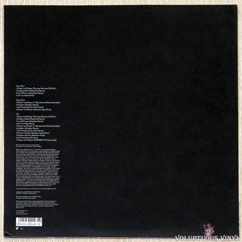 Dave Gahan ‎– Hourglass Remixes vinyl record back cover