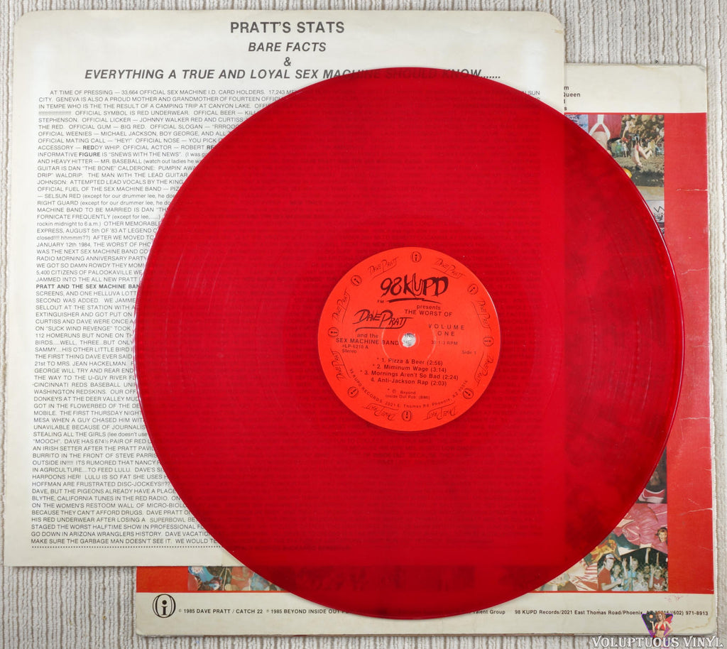 Dave Pratt And The Sex Machine Band – 98 KUPD Presents The Worst Of Dave  Pratt And The Sex Machine Band Volume 1 (1985) Vinyl, LP, Album,  Transparent Red – Voluptuous Vinyl Records