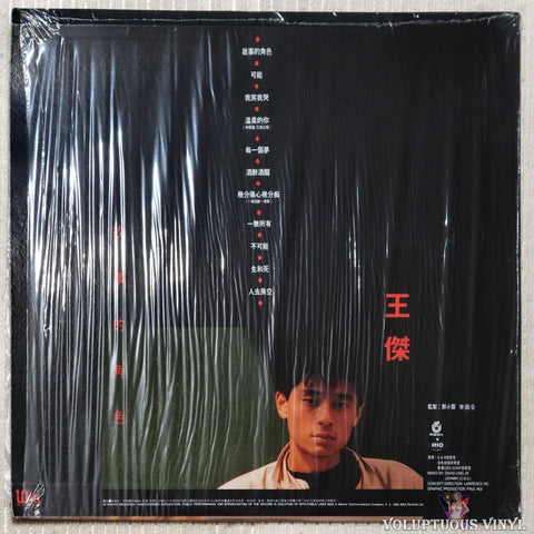 Dave Wong 王傑 ‎– The Role Of The Story 故事的角色 vinyl record back cover