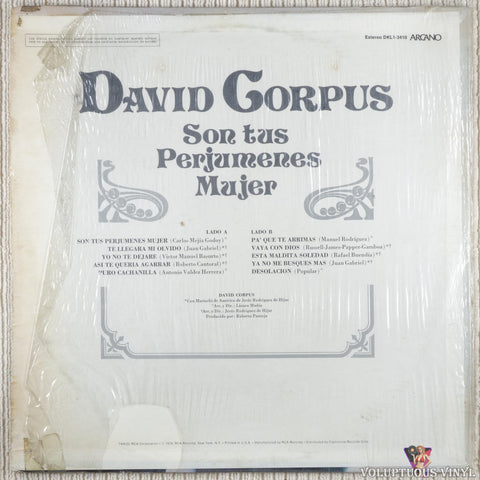 David Corpus – Son Tus Perjumenes Mujer vinyl record back cover