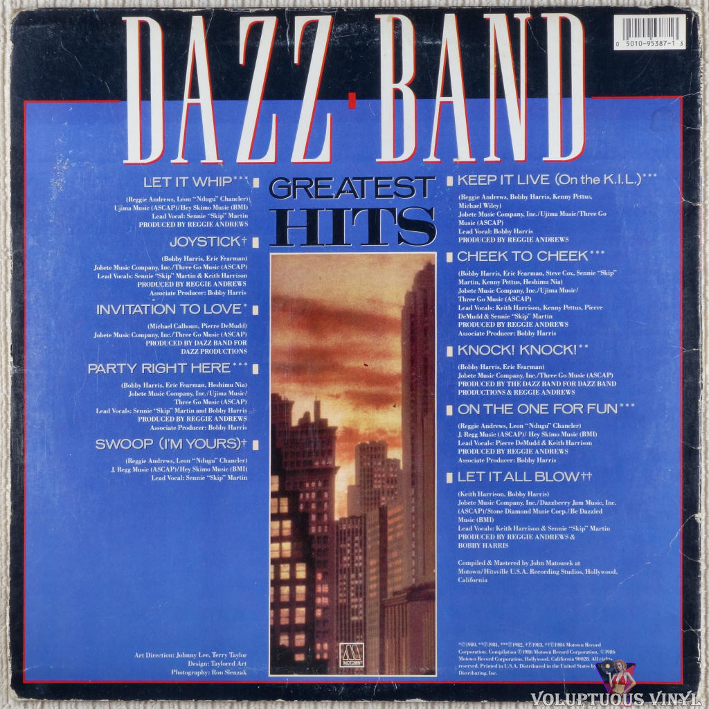 Dazz Band ‎– Greatest Hits (1986) Vinyl, LP, Compilation