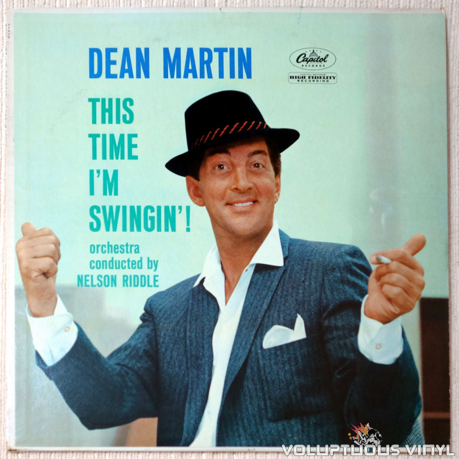 Dean Martin Orchestra Conducted By Nelson Riddle ‎– This Time I'm Swingin' vinyl record front cover