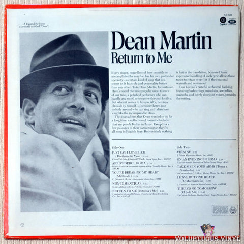 Dean Martin – Return To Me (1970) Stereo