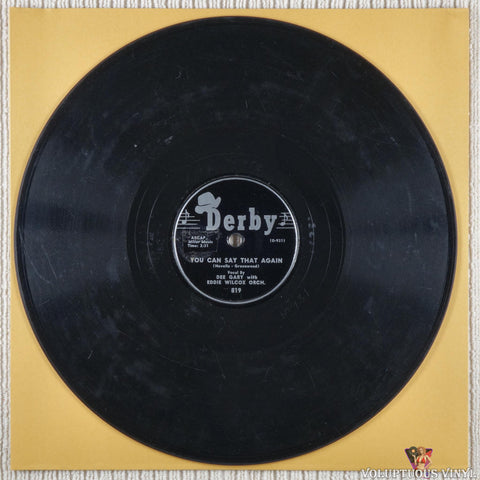 Dee Gary With Eddie Wilcox Orchestra – Call Me Lucky / You Can Say That Again shellac Side B