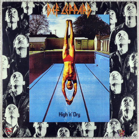 Def Leppard ‎– High 'N' Dry vinyl record front cover