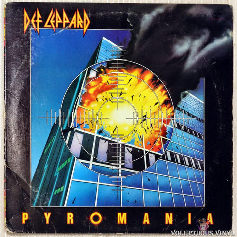 Def Leppard ‎– Pyromania vinyl record front cover