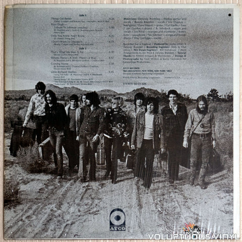 Delaney & Bonnie & Friends With Eric Clapton ‎– On Tour - Vinyl Record - Back Cover
