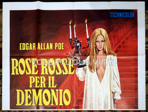 Demons Of The Mind Italian movie poster Gothic babes top half