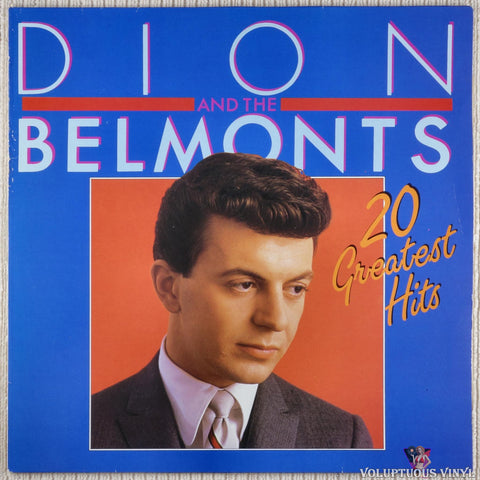 Dion And The Belmonts ‎– 20 Greatest Hits vinyl record front cover