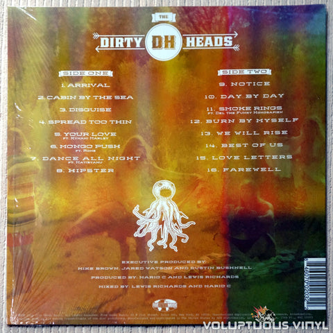 The Dirty Heads ‎– Cabin By The Sea - Vinyl Record - Back Cover