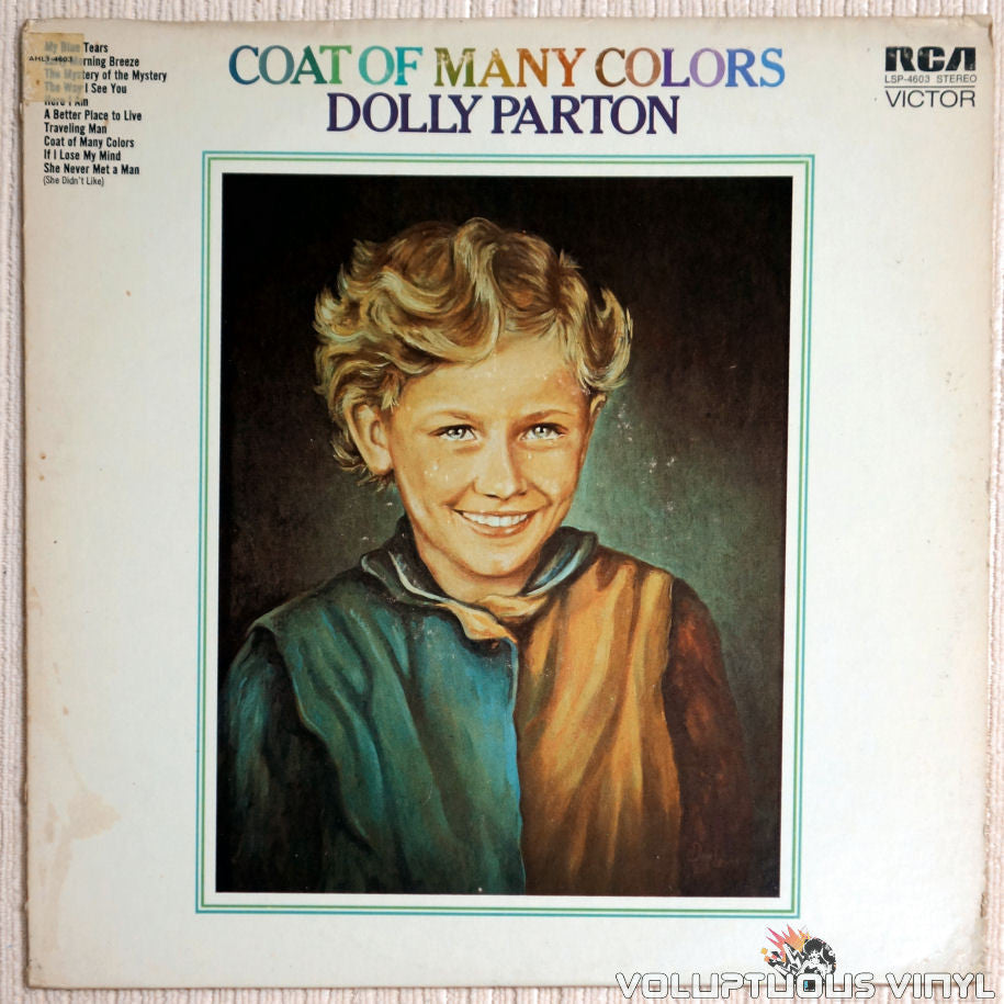 Dolly Parton ‎– Coat Of Many Colors - Vinyl Record - Front Cover