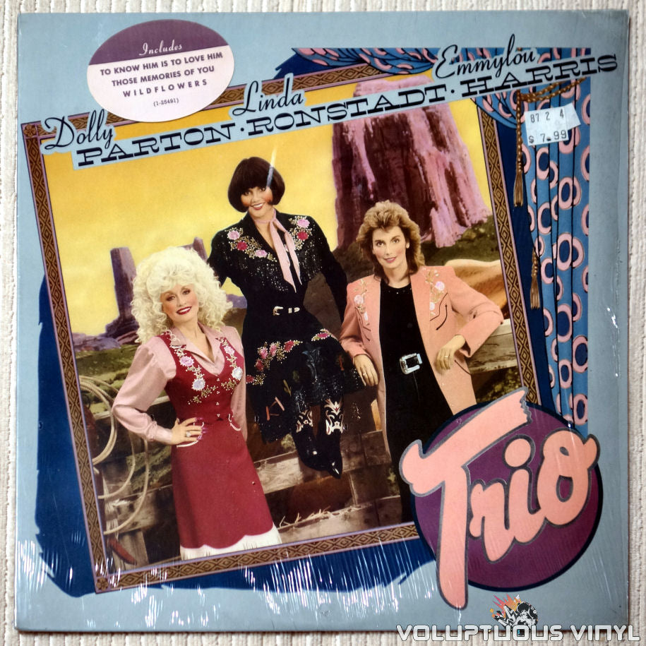 Dolly Parton, Linda Ronstadt & Emmylou Harris ‎– Trio - Vinyl Record - Front Cover