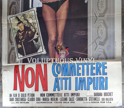 Don't Commit Impure Deeds [Non Commettere Atti Impuri] (1971) - Italian 2F - Barbara Bouchet Full Body Image film poster bottom half