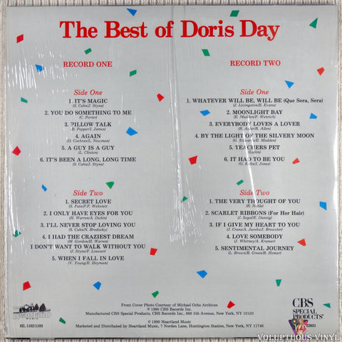 Doris Day ‎– The Best Of Doris Day vinyl record back cover