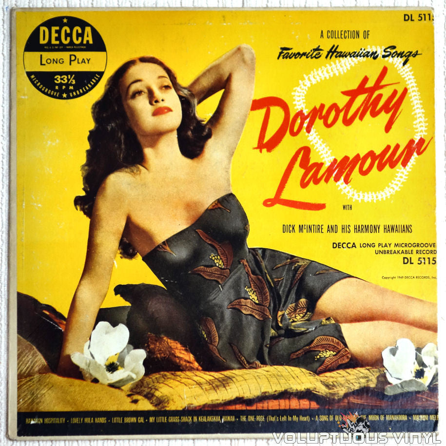 Dorothy Lamour - A Collection Of Favorite Hawaiian Songs - Vinyl Record - Front Cover