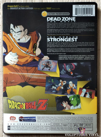 Dragon Ball Z: Dead Zone / World's Strongest DVD steelbook back cover