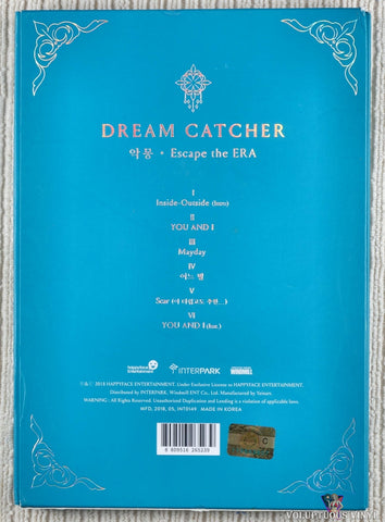 Dreamcatcher – Nightmare · Escape The Era CD back cover