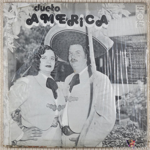 Dueto America ‎– Dueto America vinyl record back cover