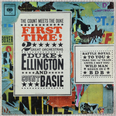 Duke Ellington And Count Basie ‎– First Time! The Count Meets The Duke vinyl record front cover