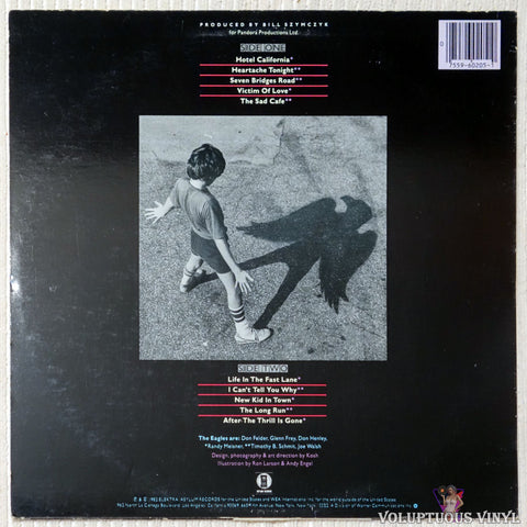 Eagles – Eagles Greatest Hits Volume 2 vinyl record back cover