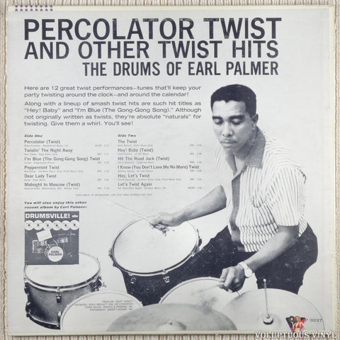 Earl Palmer – Percolator Twist And Other Twist Hits vinyl record back cover