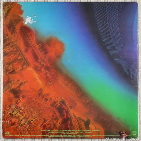 Earth, Wind & Fire – I Am vinyl record back cover