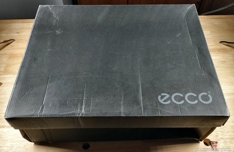 ECCO Exostrike Dyneema Leather Wild Dove Grey Outdoor Boot Men's 9-9.5 box top