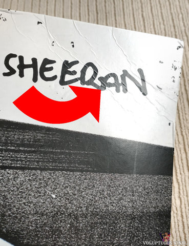 Ed Sheeran ‎– No.6 Collaborations Project vinyl record front cover top right corner