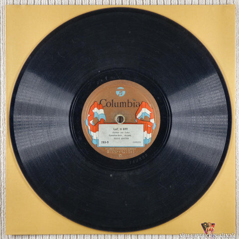 Eddie Cantor, Billy Jones And Ernest Hare – Laff It Off! / Oh Mabel! (1920's) 10" Shellac