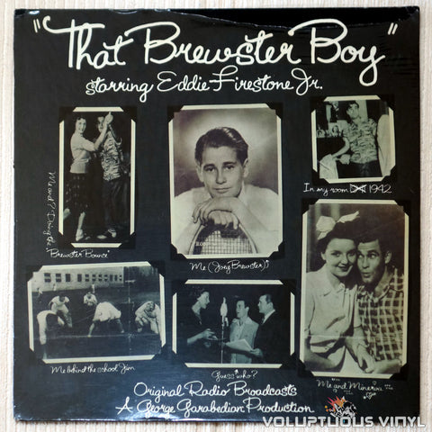 Eddie Firestone Jr ‎– That Brewster Boy - Vinyl Record - Front Cover