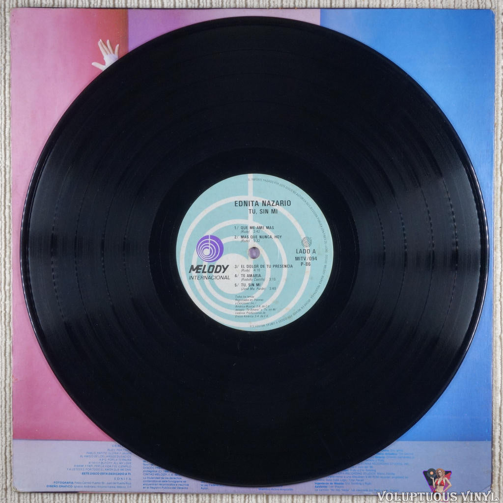 Ednita Nazario ‎– Tu, Sin Mi (1986) Mexican Press