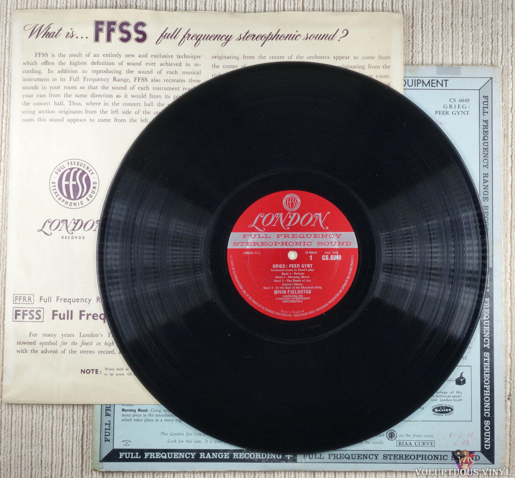Grieg, Oiven Fjeldstad, The London Symphony Orchestra – Peer Gynt  (Incidental Music) (1958) Vinyl, LP, Album, Stereo – Voluptuous Vinyl  Records