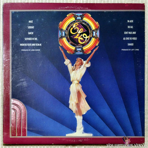 Electric Light Orchestra / Olivia Newton-John ‎– Xanadu vinyl record back cover
