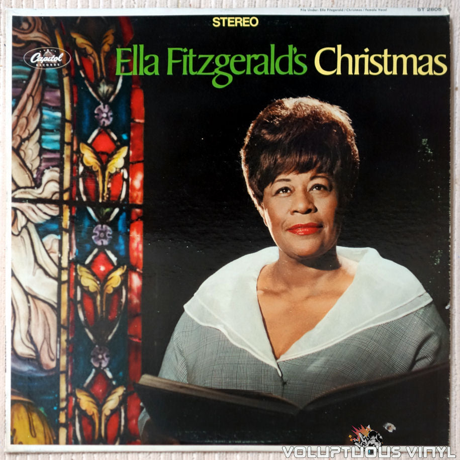 Ella Fitzgerald ‎– Ella Fitzgerald's Christmas vinyl record front cover