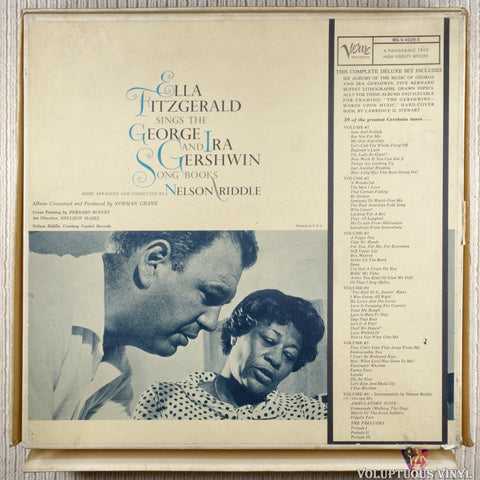 Ella Fitzgerald – Sings The George And Ira Gershwin Song Book vinyl record back cover