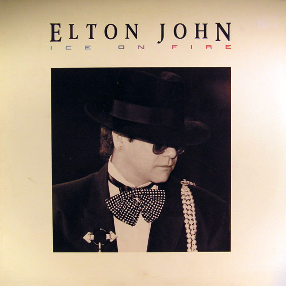 Elton John ‎– Ice On Fire - Vinyl Record - Front Cover