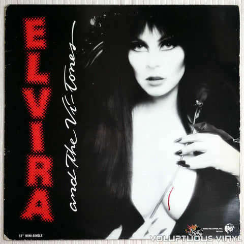 Elvira and The Vi-Tones ‎– 3-D TV - Vinyl Record - Sexy Cleavage Front Cover